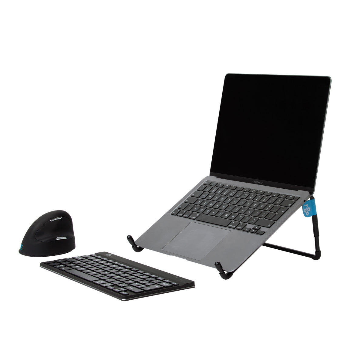 R-GO TOOLS Support pour PC portable Steel Travel, noir