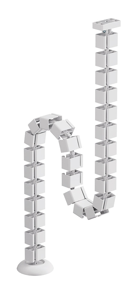 NEOMOUNTS Cable Spine Organizer for sit/stand desk frames magnet mounted white
