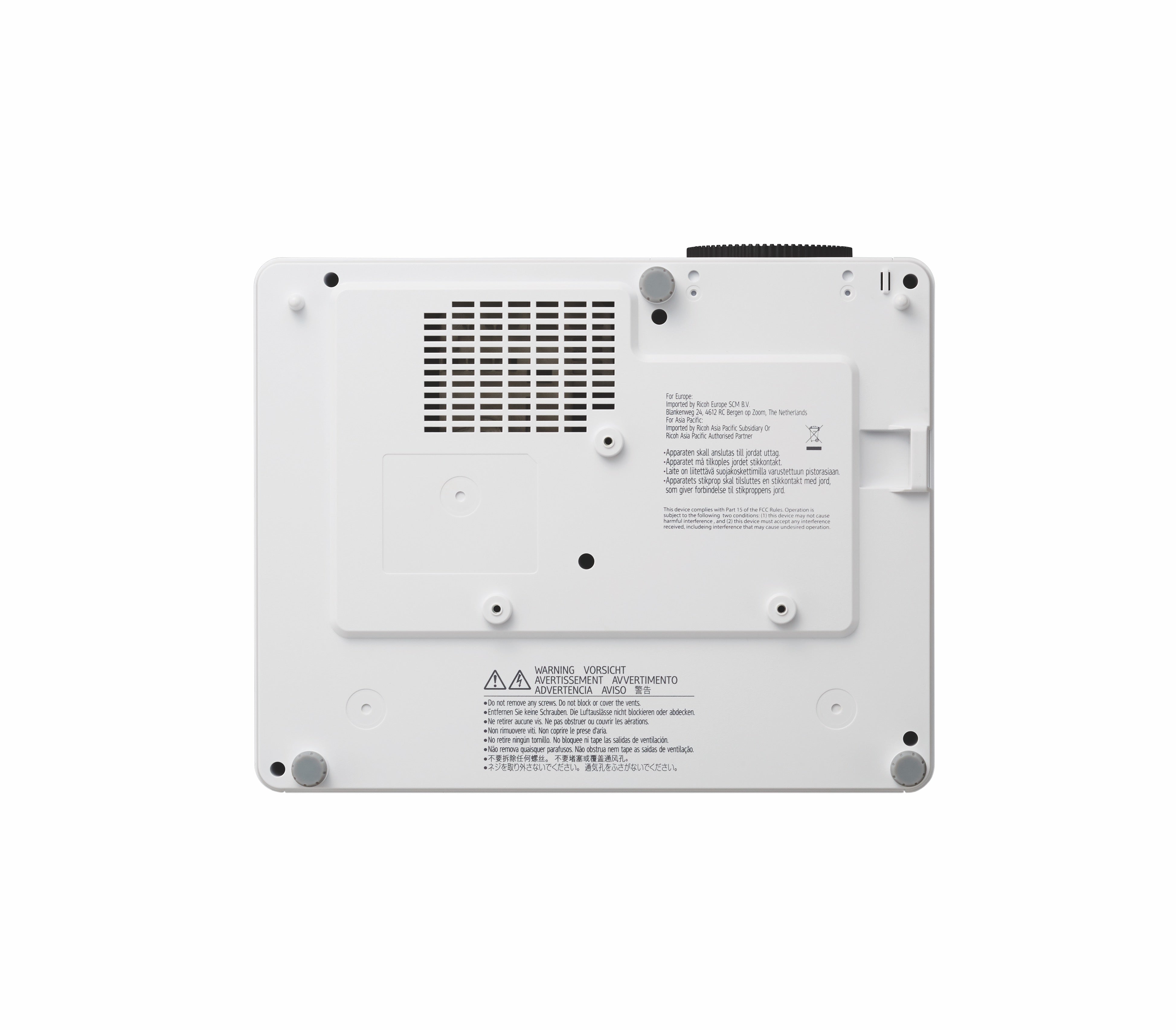 RICOH PJ WXL5860 30-300p WXGA 1280x720 4700 Lumens HDMI 2.0 Compact IP6X DLP Laser Projector