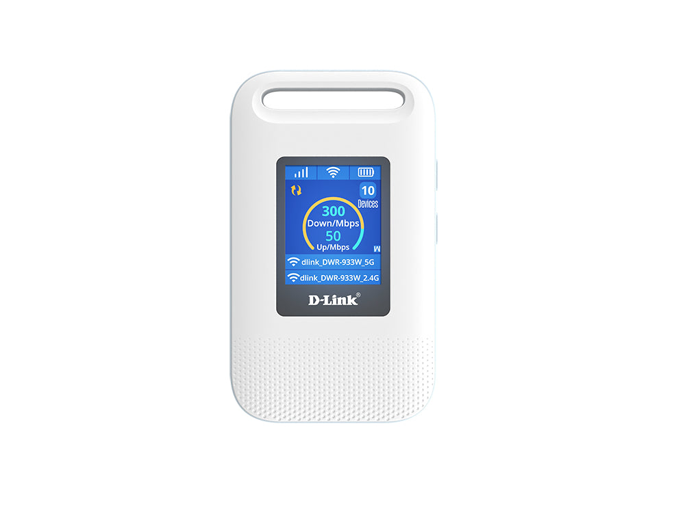 D-LINK Hotspot mobile sur batterie 4G LTE Cat. 6 AX600 avec écran LCD
