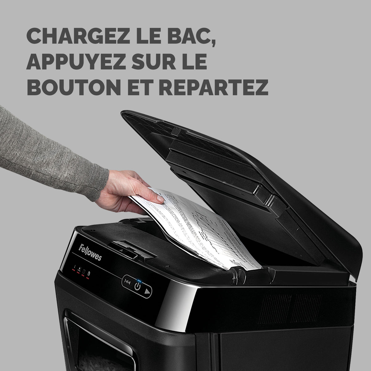 FELLOWES DESTRUCTEUR DE DOCUMENTS AUTOMAX 200M MICRO-CONFETTIS - 230V EU