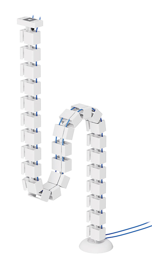 NEOMOUNTS Cable Spine Organizer for sit/stand desk frames magnet mounted white