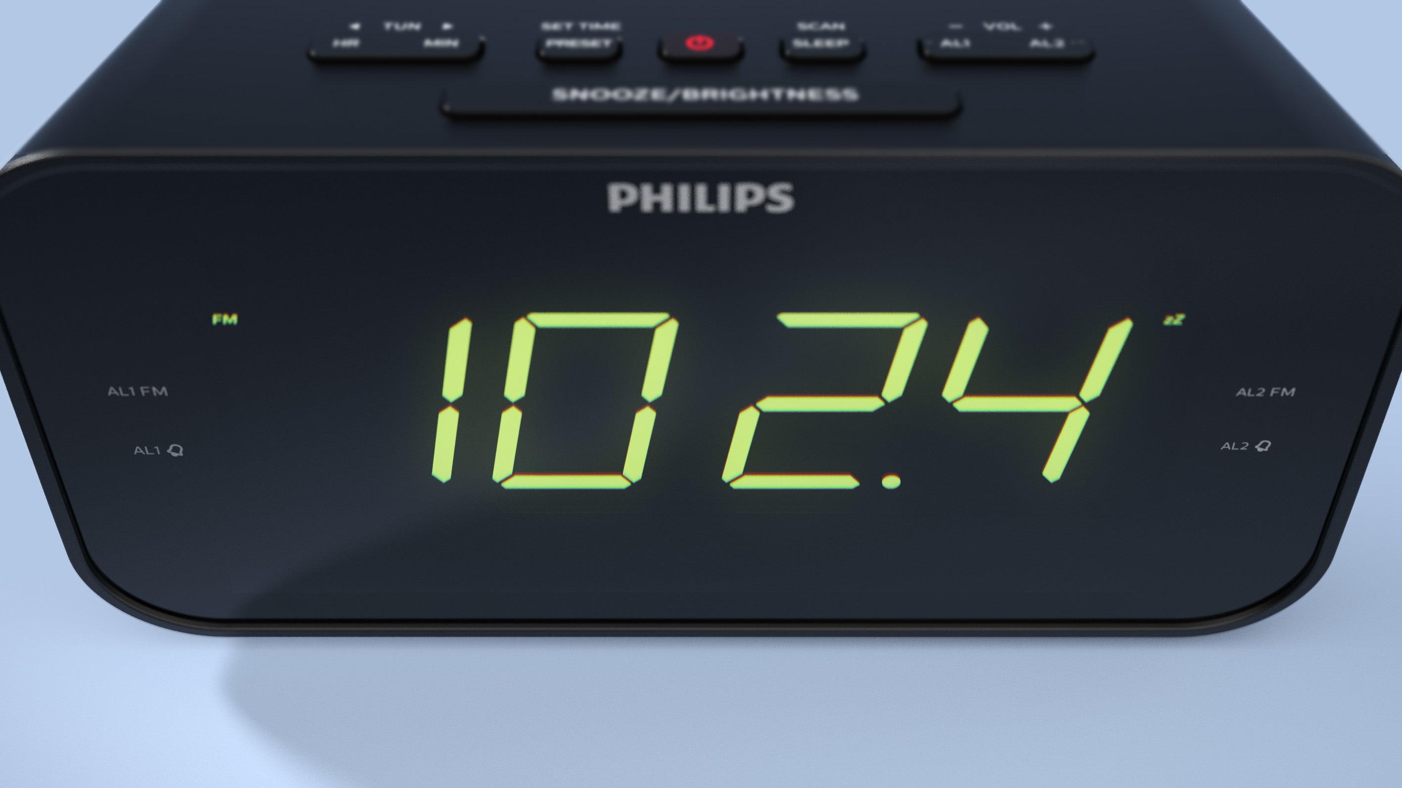 Philips TAR3306/12 UKW-Radiowecker 2 Weckzeiten