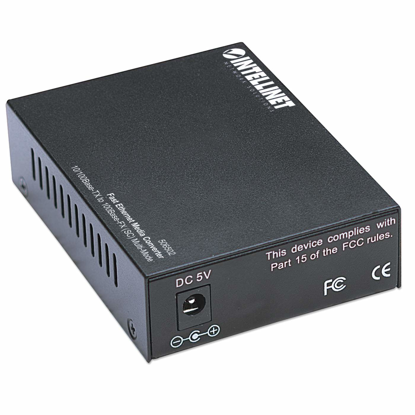 Intellinet 506502 convertisseur de support réseau 100 Mbit/s 1310 nm Multimode Noir