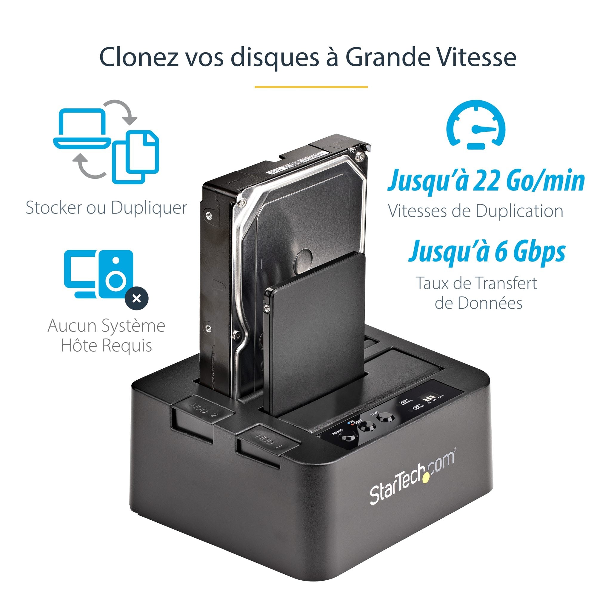 USB 3.0/eSATA HDD/SSD Duplicator Dock