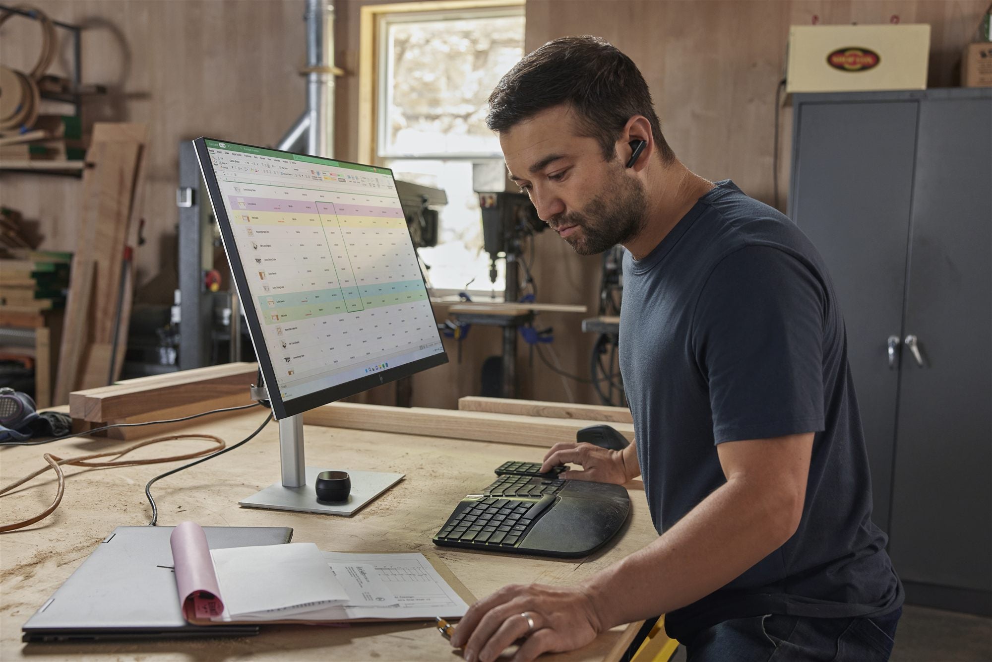 HP 960 BLK Ergonomic WL KBD FR