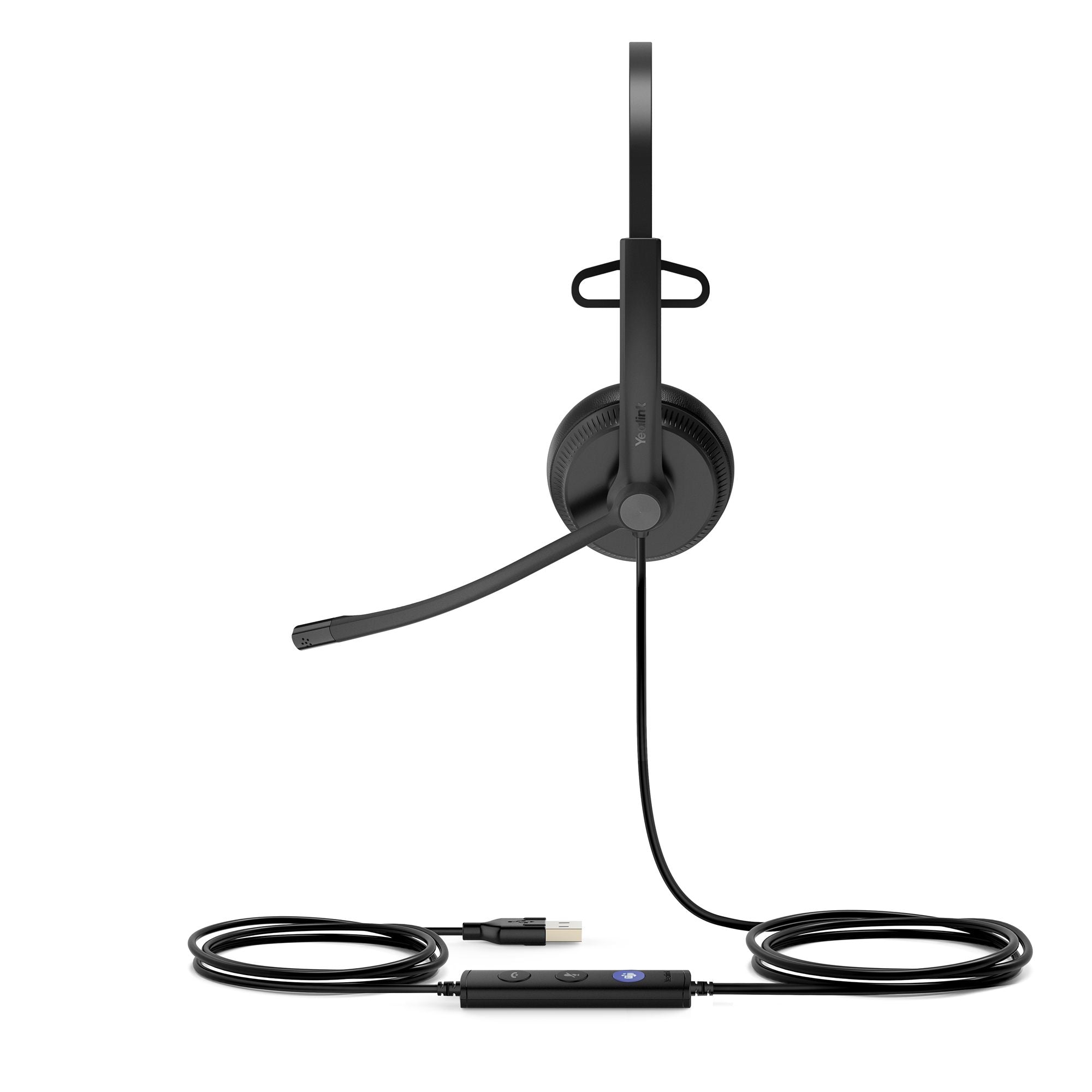 Yealink UH34 Mono Teams Avec fil Arceau Bureau/Centre d'appels USB Type-A Noir