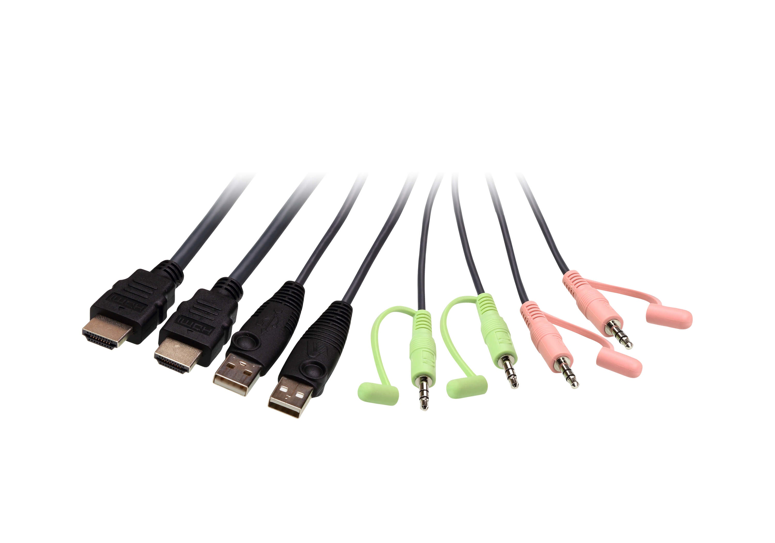 ATEN CS22H commutateur écran, clavier et souris Noir