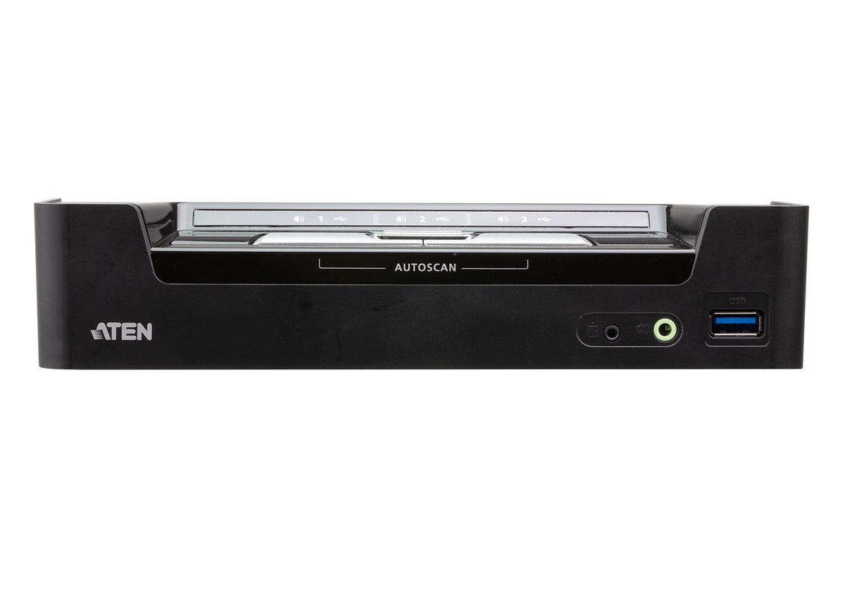 ATEN CS1953 Switch KVM 3 ports 1x DP/USB-C et 2x DP/USB-A