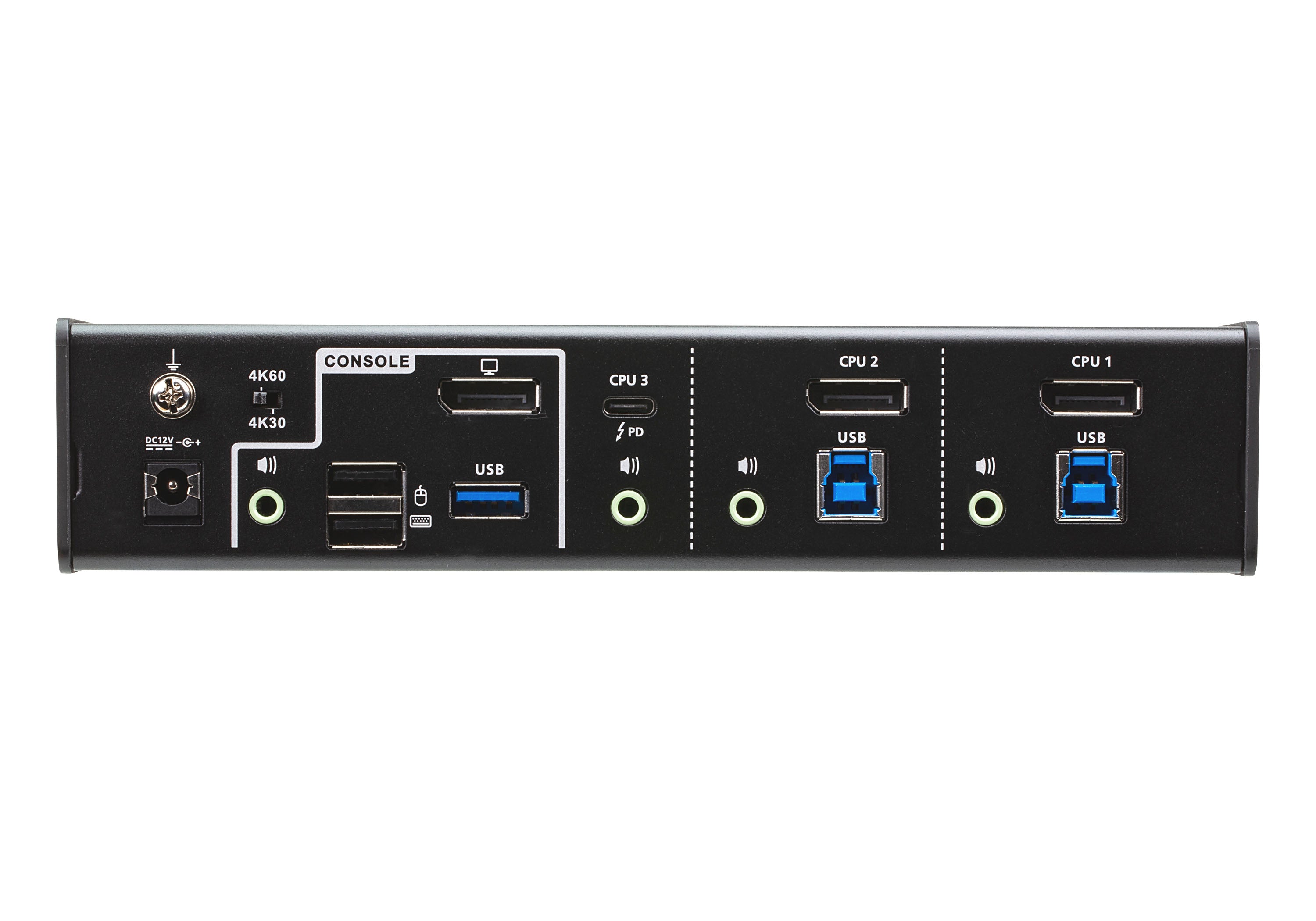 ATEN CS1953 Switch KVM 3 ports 1x DP/USB-C et 2x DP/USB-A