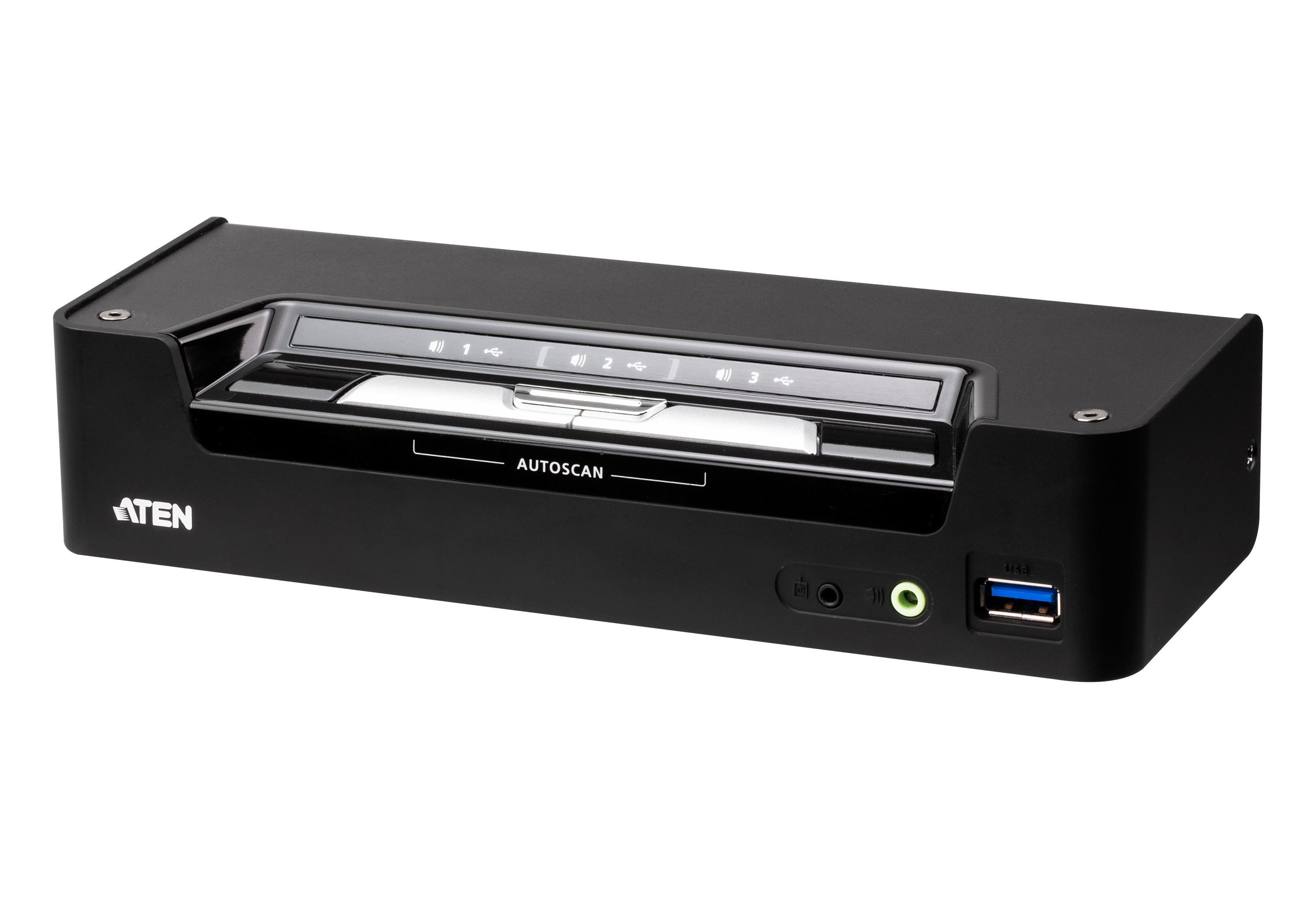 ATEN CS1953 Switch KVM 3 ports 1x DP/USB-C et 2x DP/USB-A