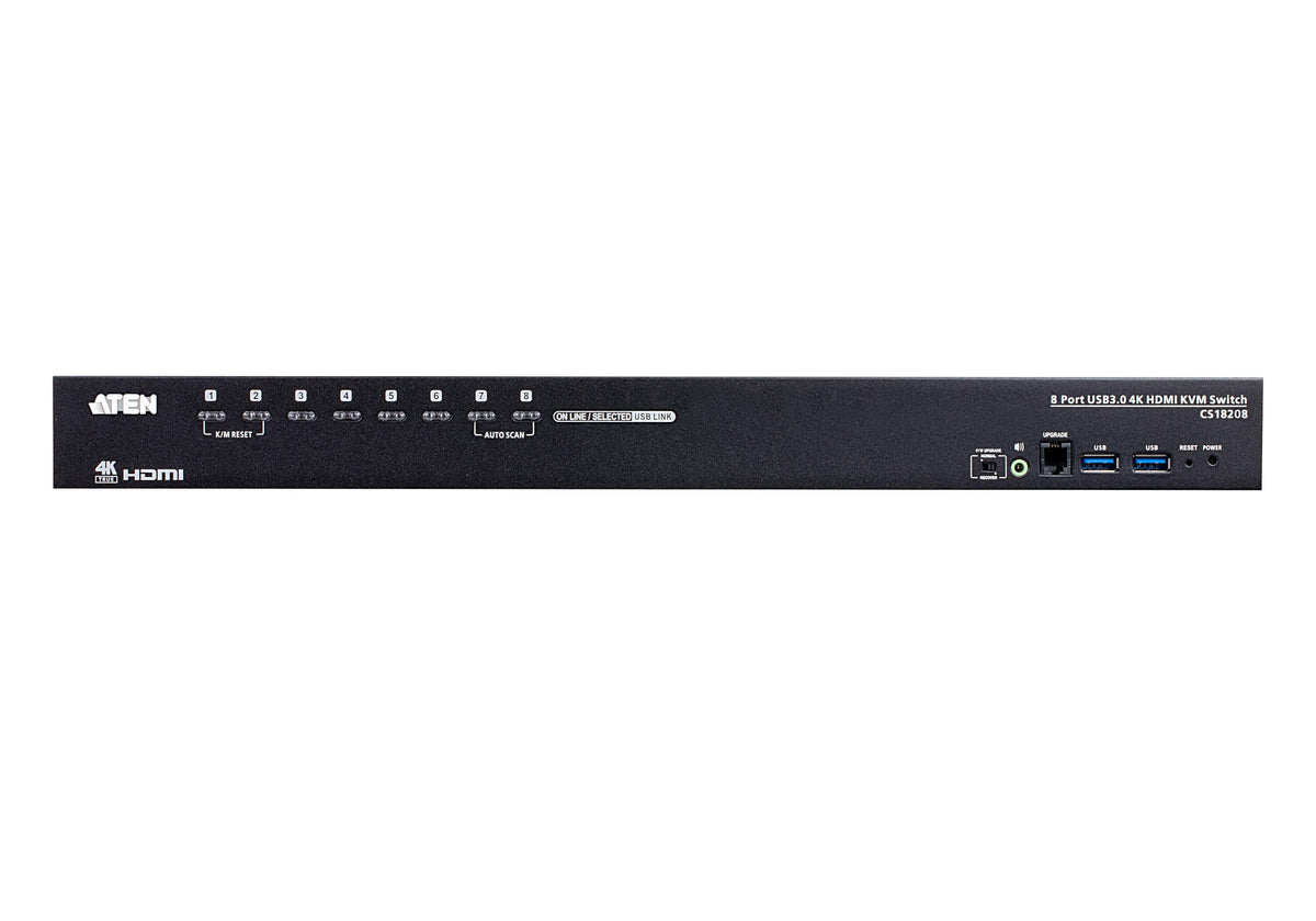 ATEN CS18208-AT-G commutateur écran, clavier et souris Noir