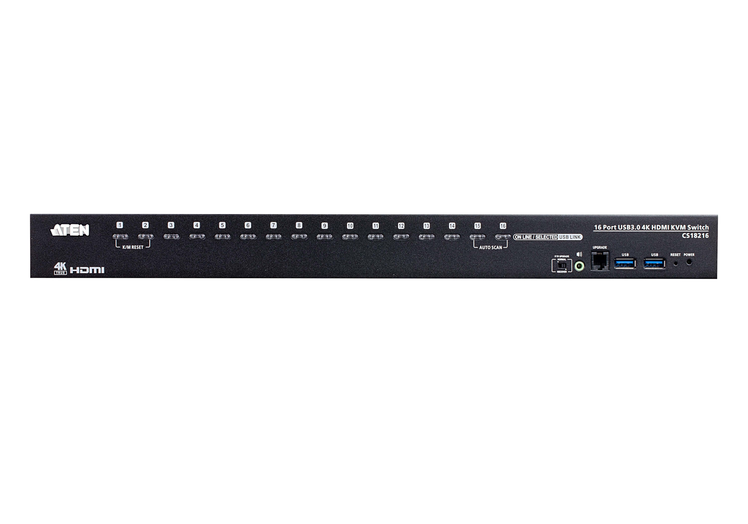 ATEN CS18216-AT-G commutateur écran, clavier et souris Noir