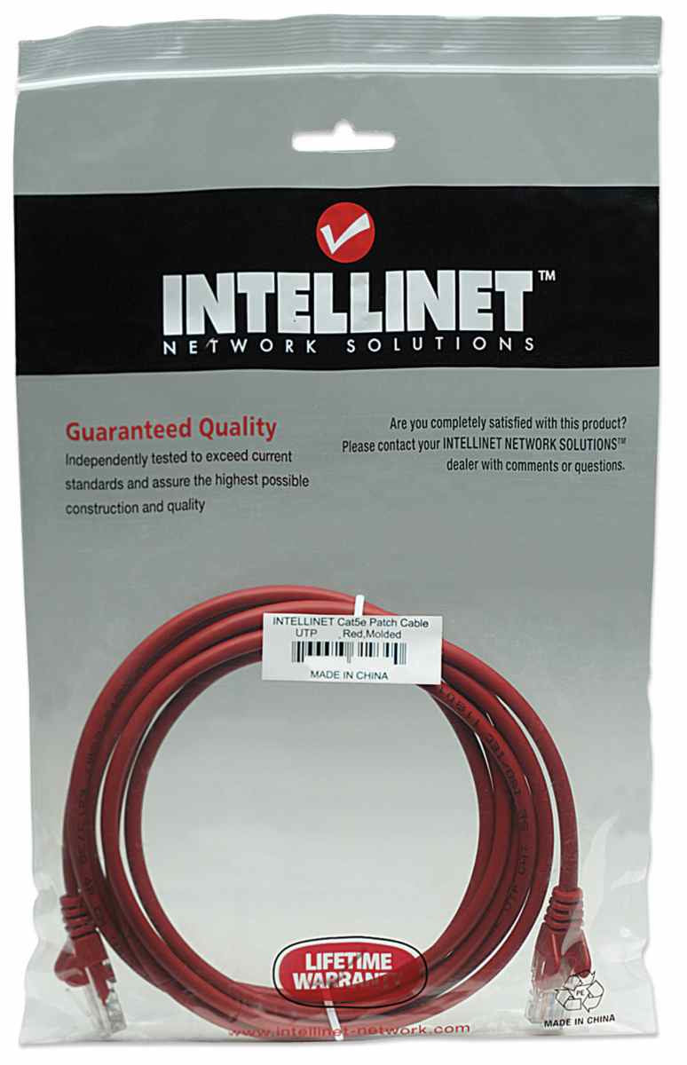 Intellinet 319843 câble patch UTP 5m C5 rouge