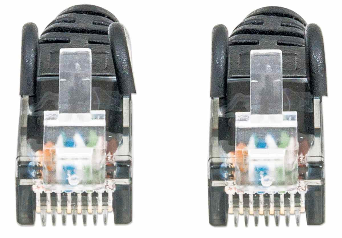 Intellinet 2m Cat6 câble de réseau Noir U/UTP (UTP)