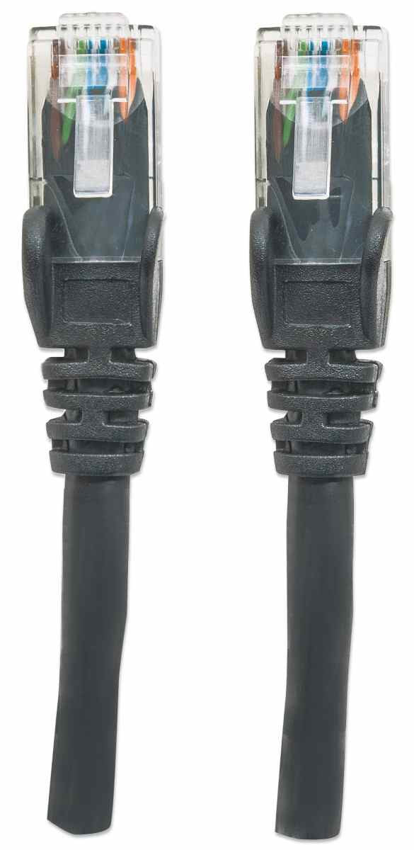 Intellinet 2m Cat6 câble de réseau Noir U/UTP (UTP)