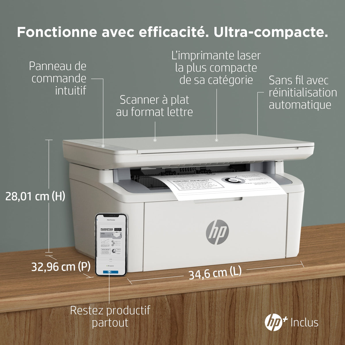 HP LaserJet MFP M140WE Mono up to 20ppm Printer