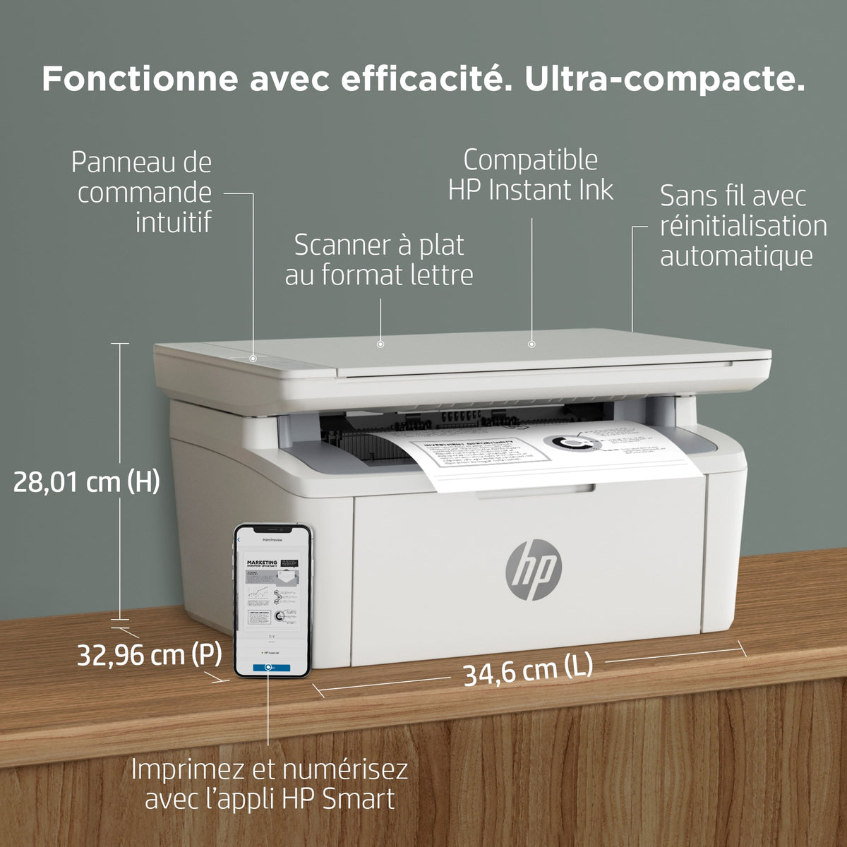 HP LaserJet MFP M140w MFP Mono B/W laser A4 210x297mm A4 20ppmcopy 20ppmprint 150 sheets USB 2.0 Wi-Fi Bluetooth