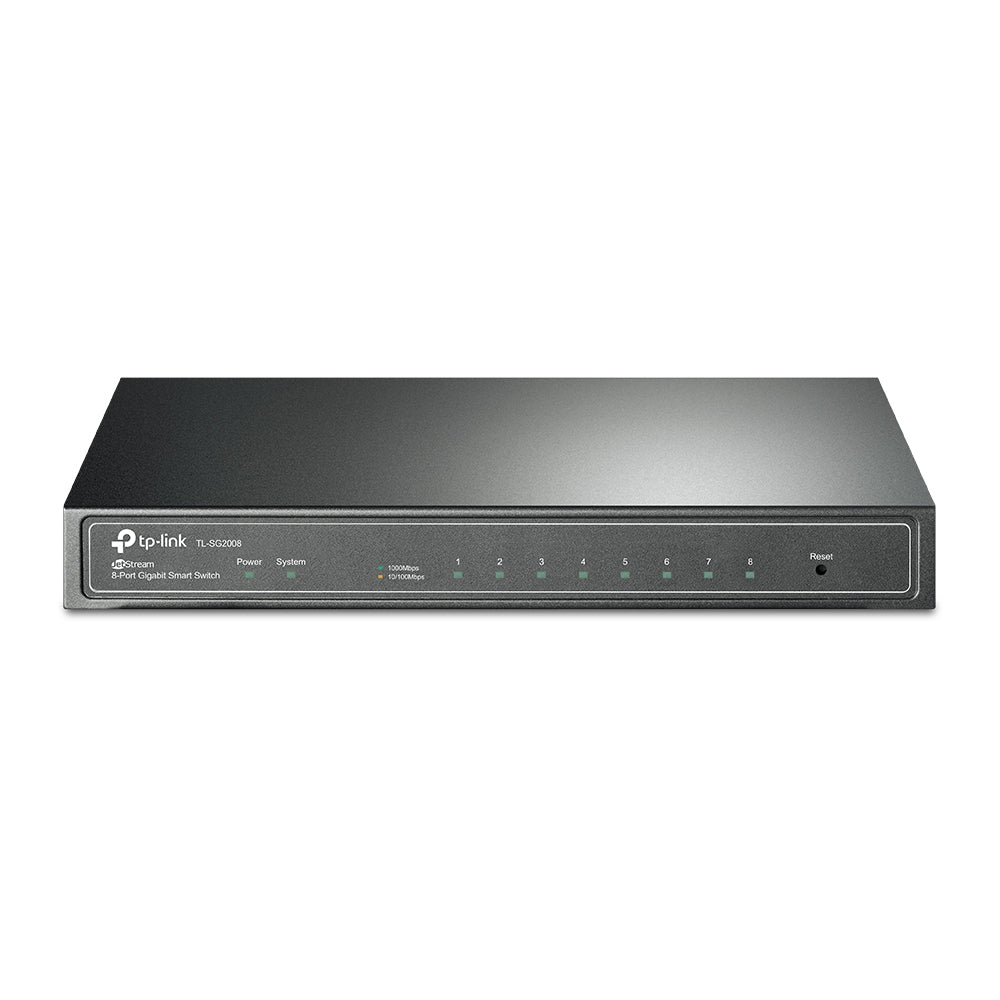 TP-Link JetStream TL-SG2008 commutateur réseau Géré L2/L2+ Gigabit Ethernet (10/100/1000) Noir