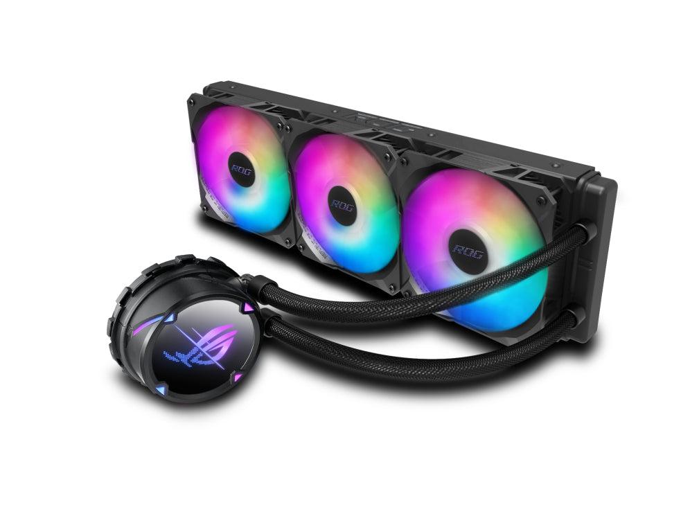 ASUS ROG STRIX LC II 360 ARGB AIO cooler with Aura Sync