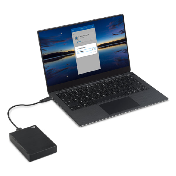 SEAGATE One Touch 2To External HDD with Password Protection Black