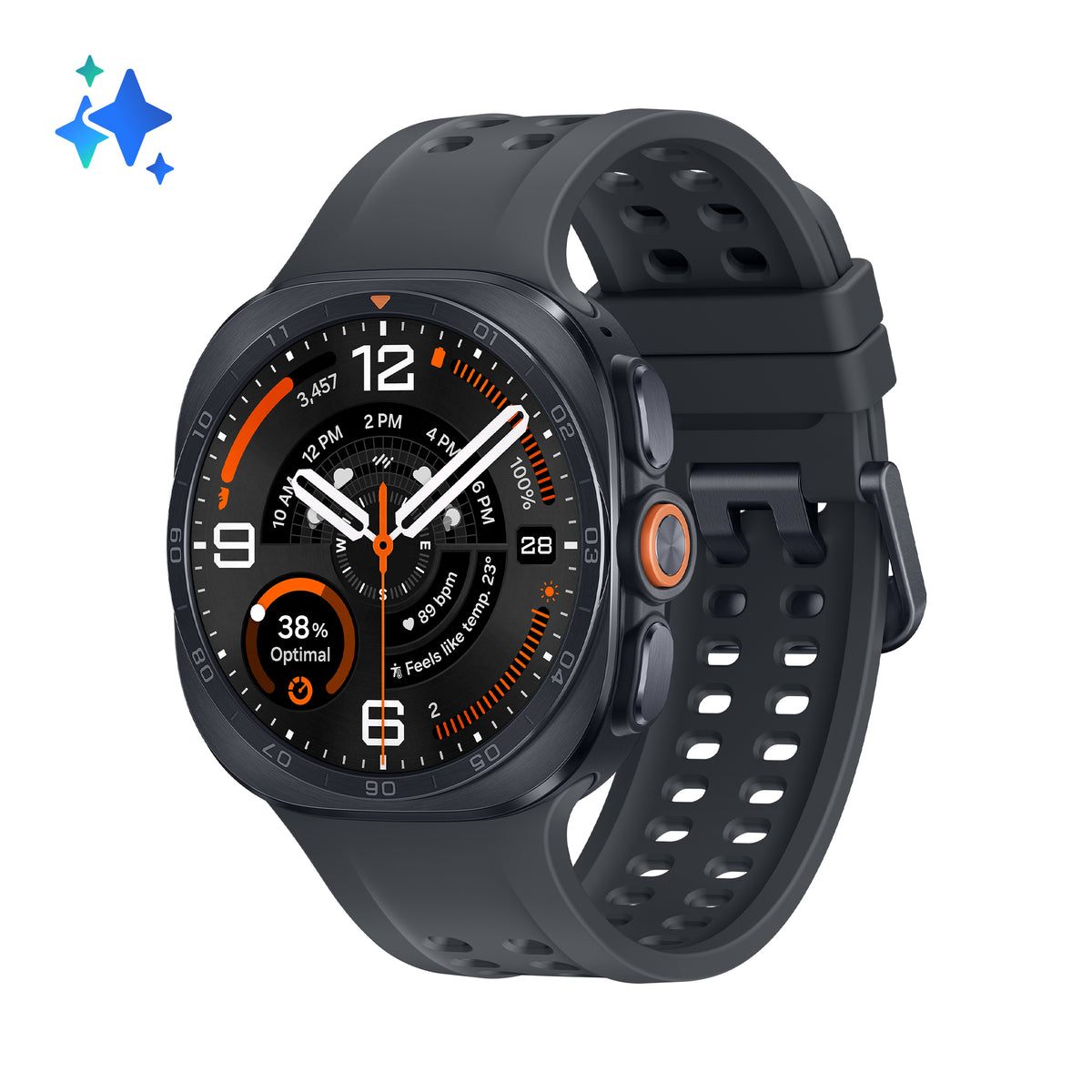 SAMSUNG Montre Galaxy Watch Ultra 2 47M 4G Coloris Noir Titane SM-L715FZKAEUB