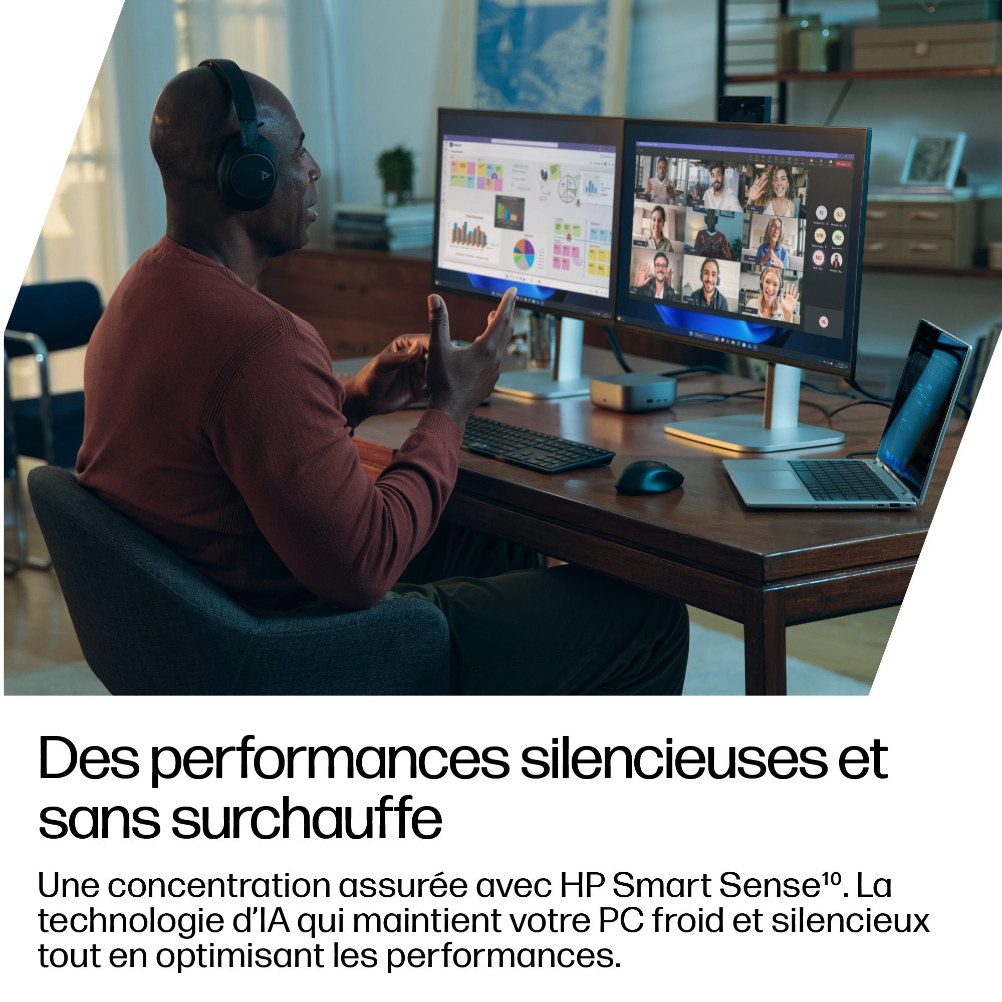 HP EliteBook 8 G1i Flip IA Nouvelle génération Intel Core Ultra 5 225U 13.3p WUXGA 16Go 512Go SSD UMA W11P Copilot + PC 3/3/0
