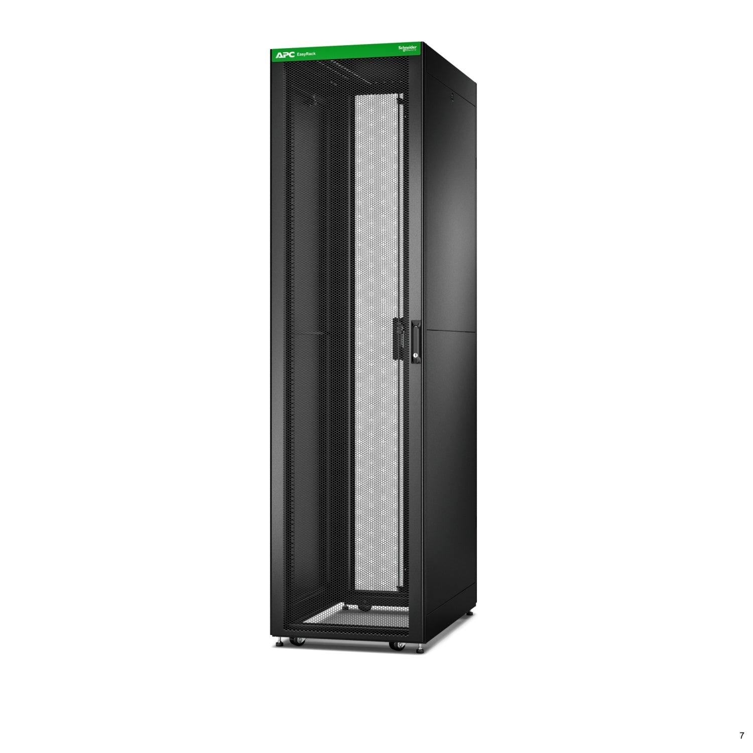 APC Easy Rack 48Ux600x1000 Roof/Side panel/castors/feet No Bottom 4Brackets black
