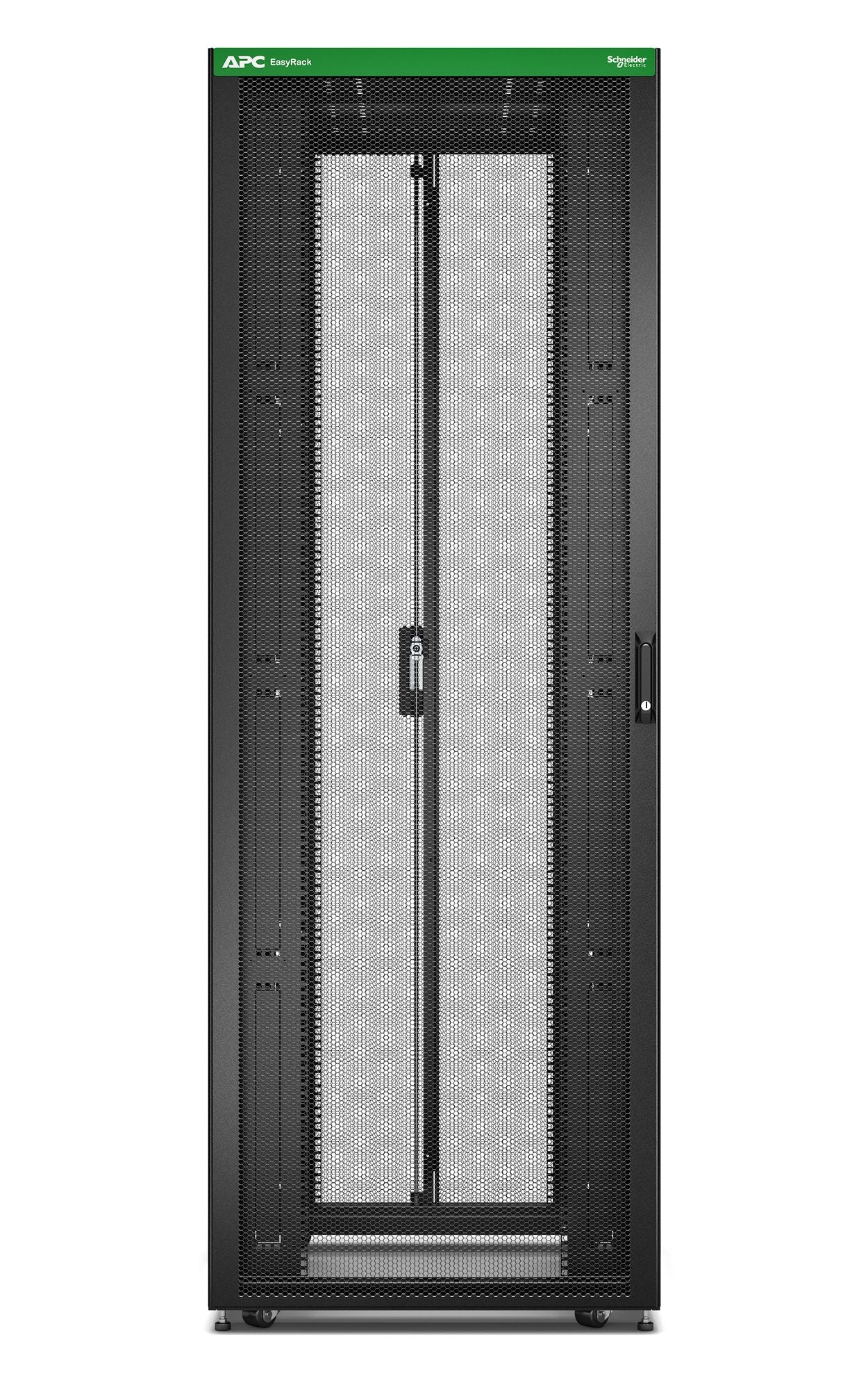 APC Easy Rack 82Ux800x1200 Roof/Side panel/castors/feet No Bottom 4Brackets black