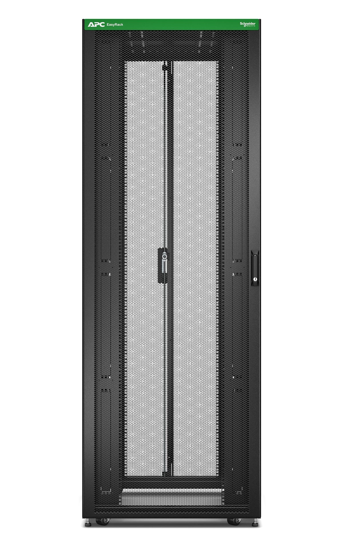 APC Easy Rack 48Ux800x1200 with Roof castors feet and 4 Brackets No Side panels Bottom black