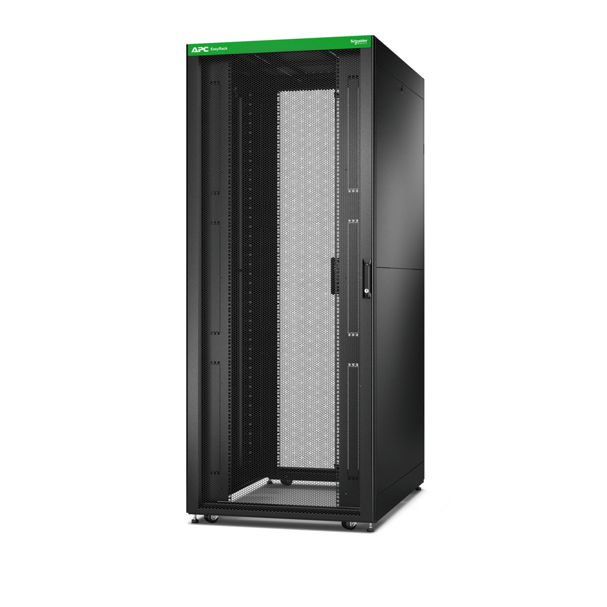 APC Easy Rack 42Ux800x1200 Roof/Side panel/castors/feet No Bottom 4Brackets black