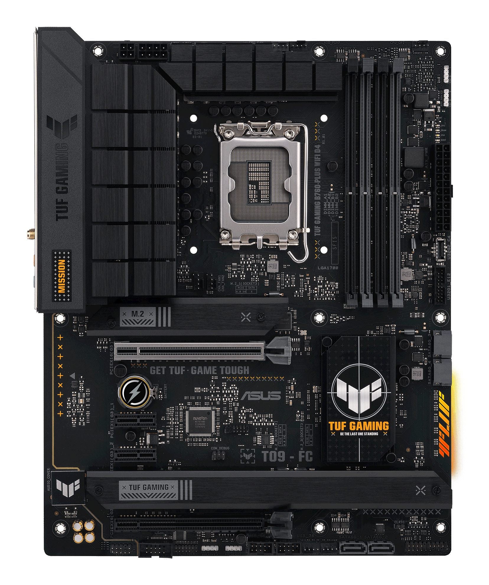 ASUS TUF GAMING B760-PLUS WIFI D4 LGA 1700 4DDR4 ATX 4xSATA MB 1xHDMI 2.1 1xDP 1.4 3xM.2