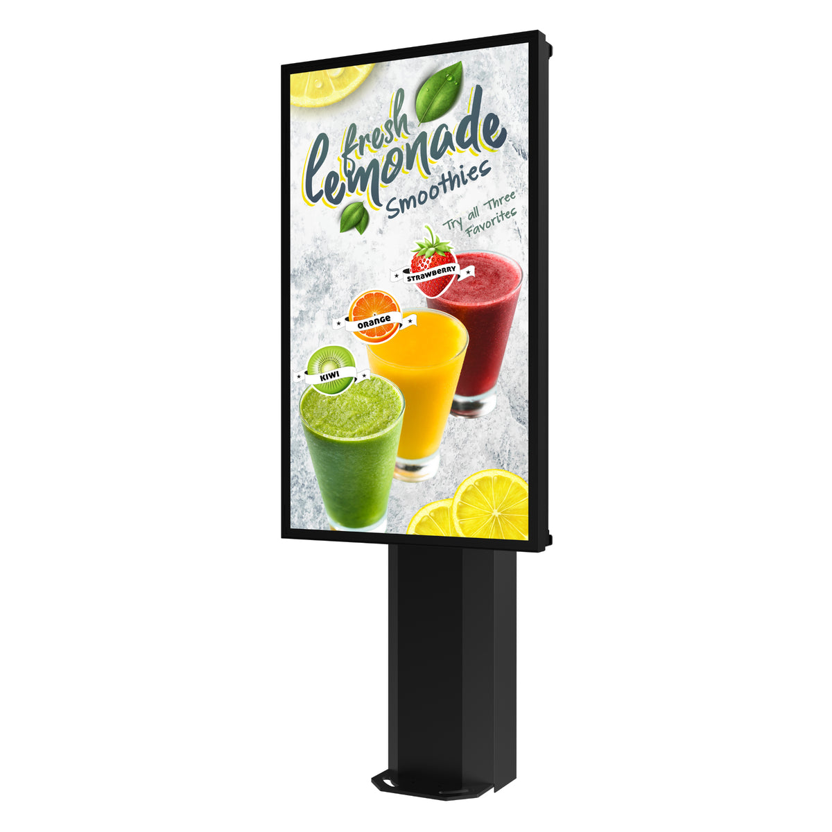 Portrait Digital Signage Menu Board Kios