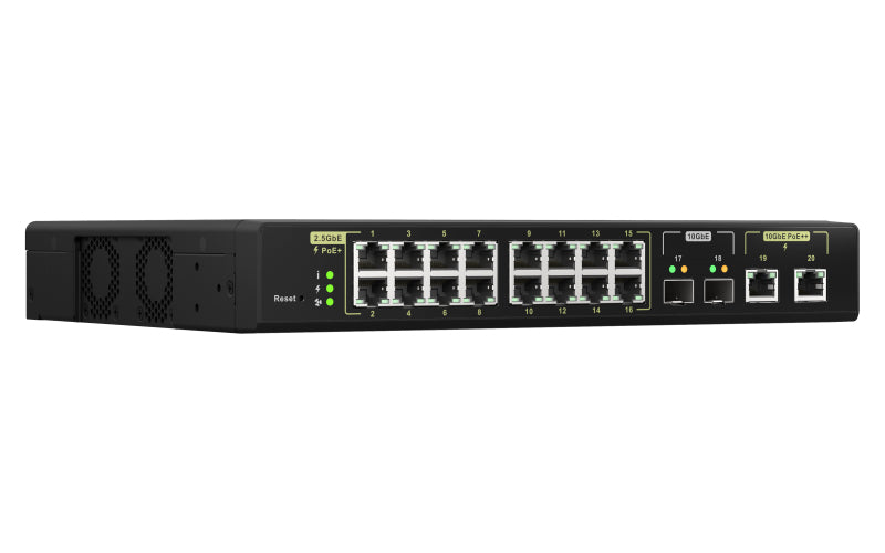 16x2.5GbE PoE 2x10GbE SFP+2x10GbE PoE wm