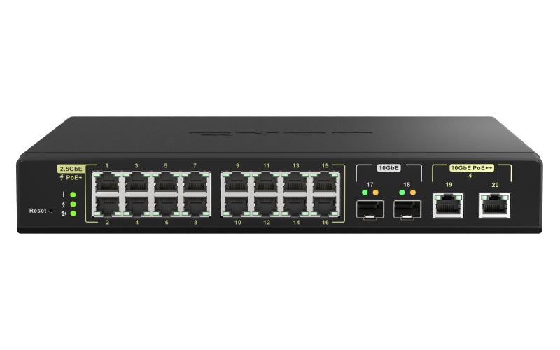 16x2.5GbE PoE 2x10GbE SFP+2x10GbE PoE wm