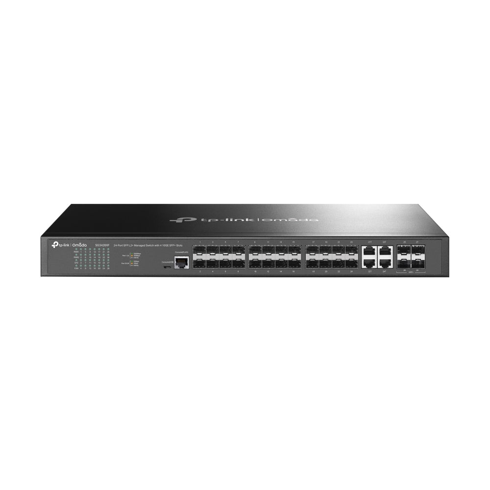 TP-Link SG3428XF (TL-SG3428XF) JetStream™ 24-Port SFP L2+ Managed Switch with 4 10GE SFP+ Slots