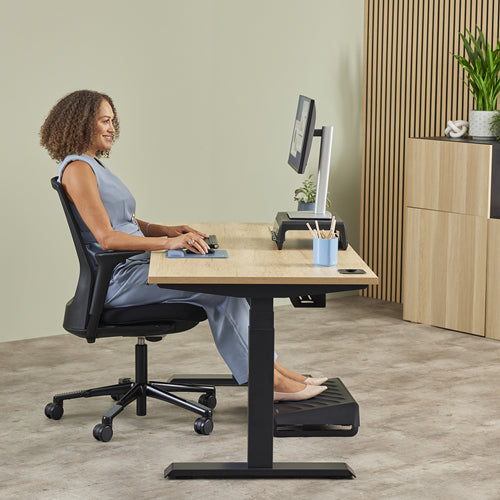 FELLOWES Repose-poignets clavier compact Breyta Bleu gris