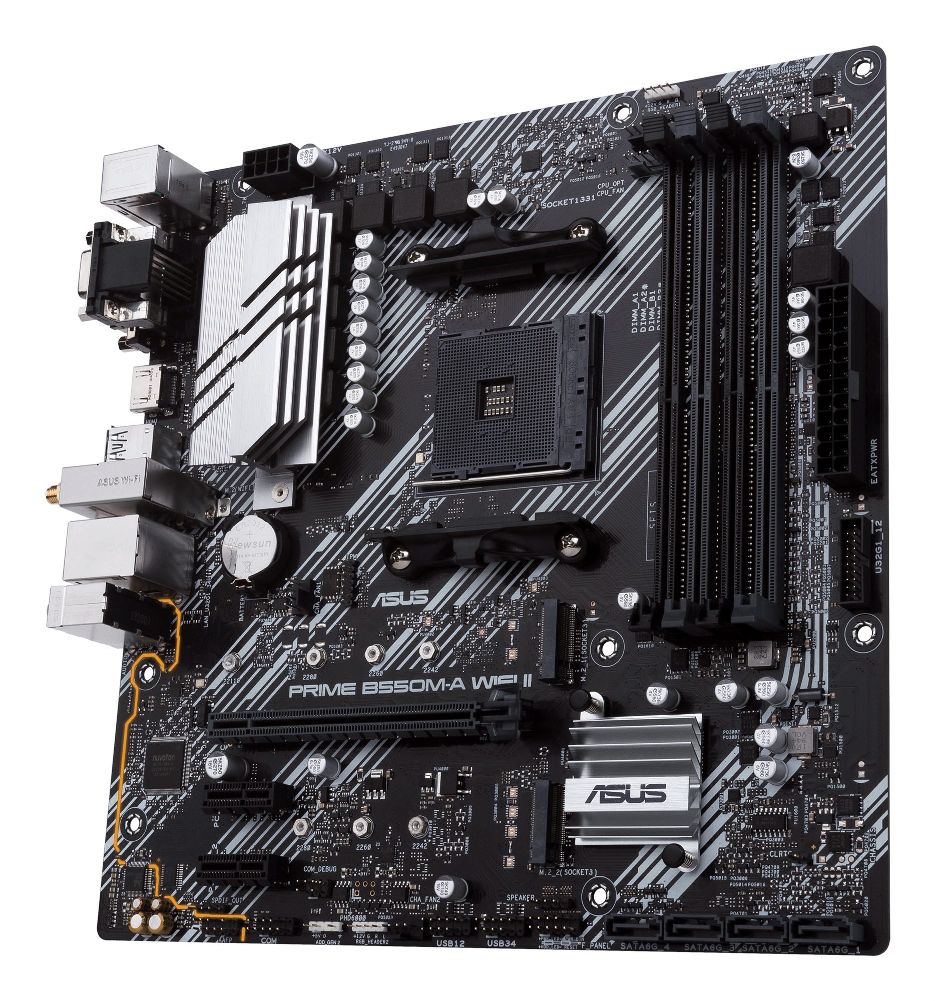 ASUS PRIME B550M-A WIFI II AM4 mATX MB 4xDDR4 2xM.2 4XSATA