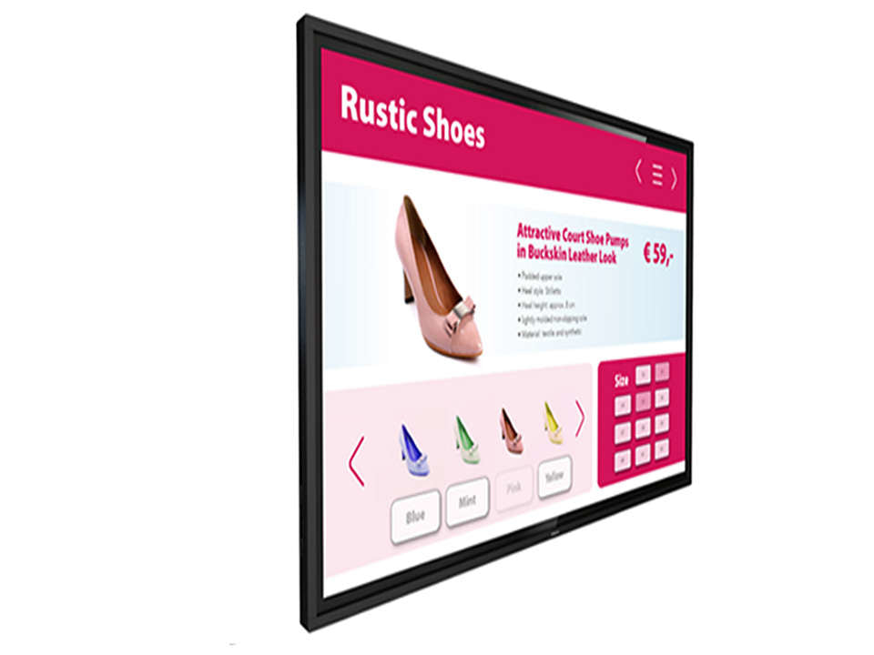 "Philips 43BDL3651T/00 affichage de messages Panneau plat de signalisation numérique 109,2 cm (43"") IPS Wifi 400 cd/m2 4K Ultra HD Écran tactile Intégré dans le "