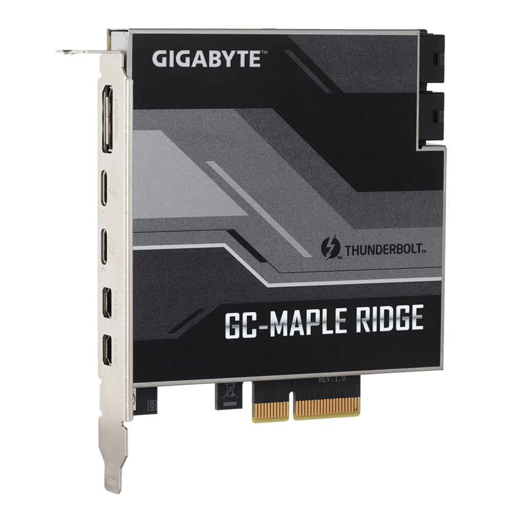 Gigabyte GC-MAPLE RIDGE carte et adaptateur d'interfaces Interne DisplayPort, Mini DisplayPort, Thunderbolt 4, USB 3.2 Gen 2 (3.1 Gen 2)