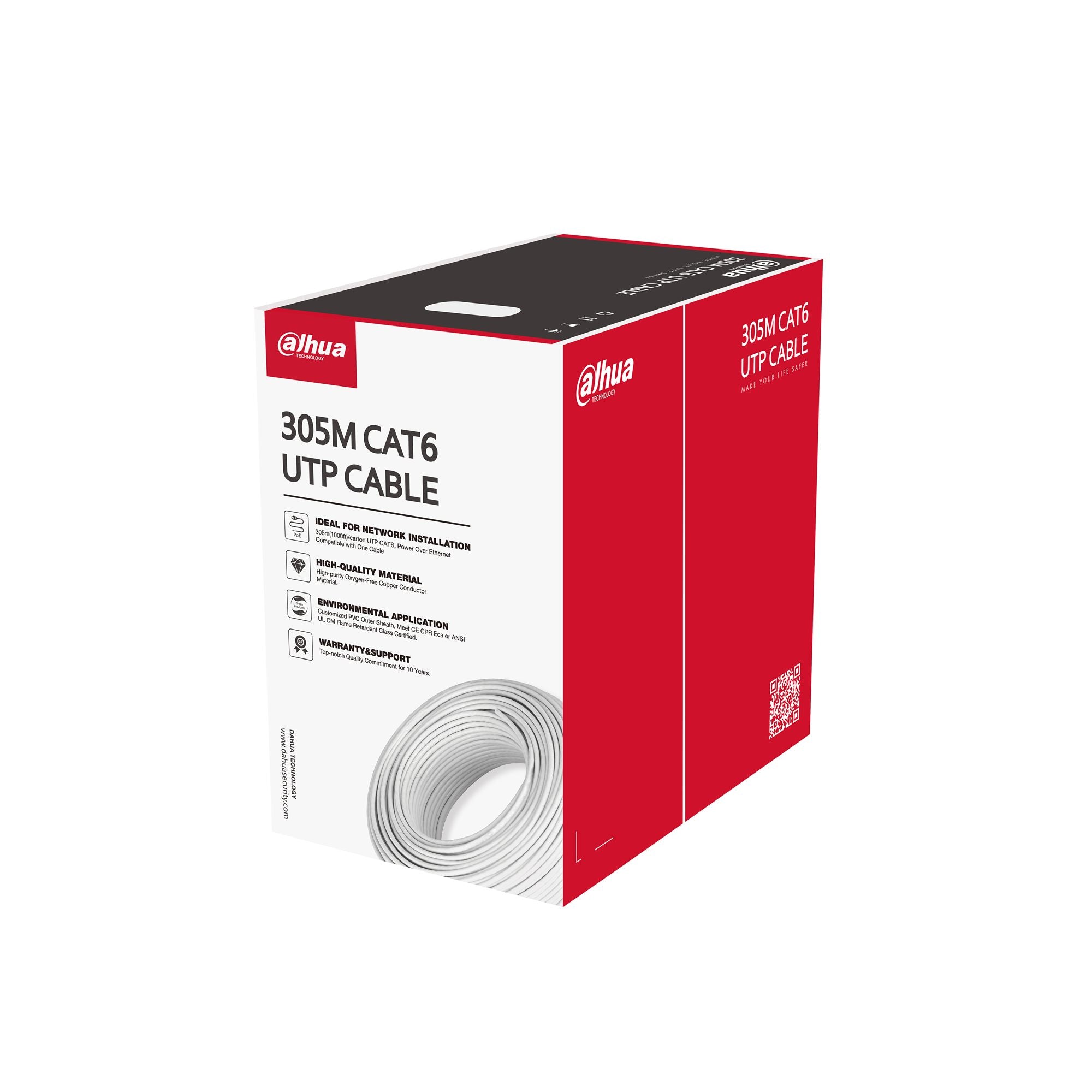 Câble Ethernet Dahua PFM920I-6UN-C CAT6 UTP 305m