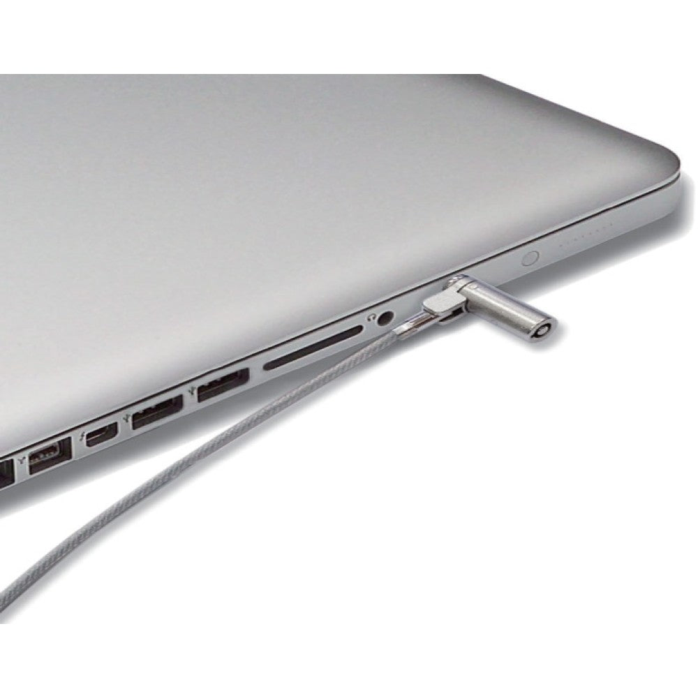 Techly IQ-LOK-13-KT Câble de sécurité pour ordinateur portable Wedge-Lock avec clé 1,8 m