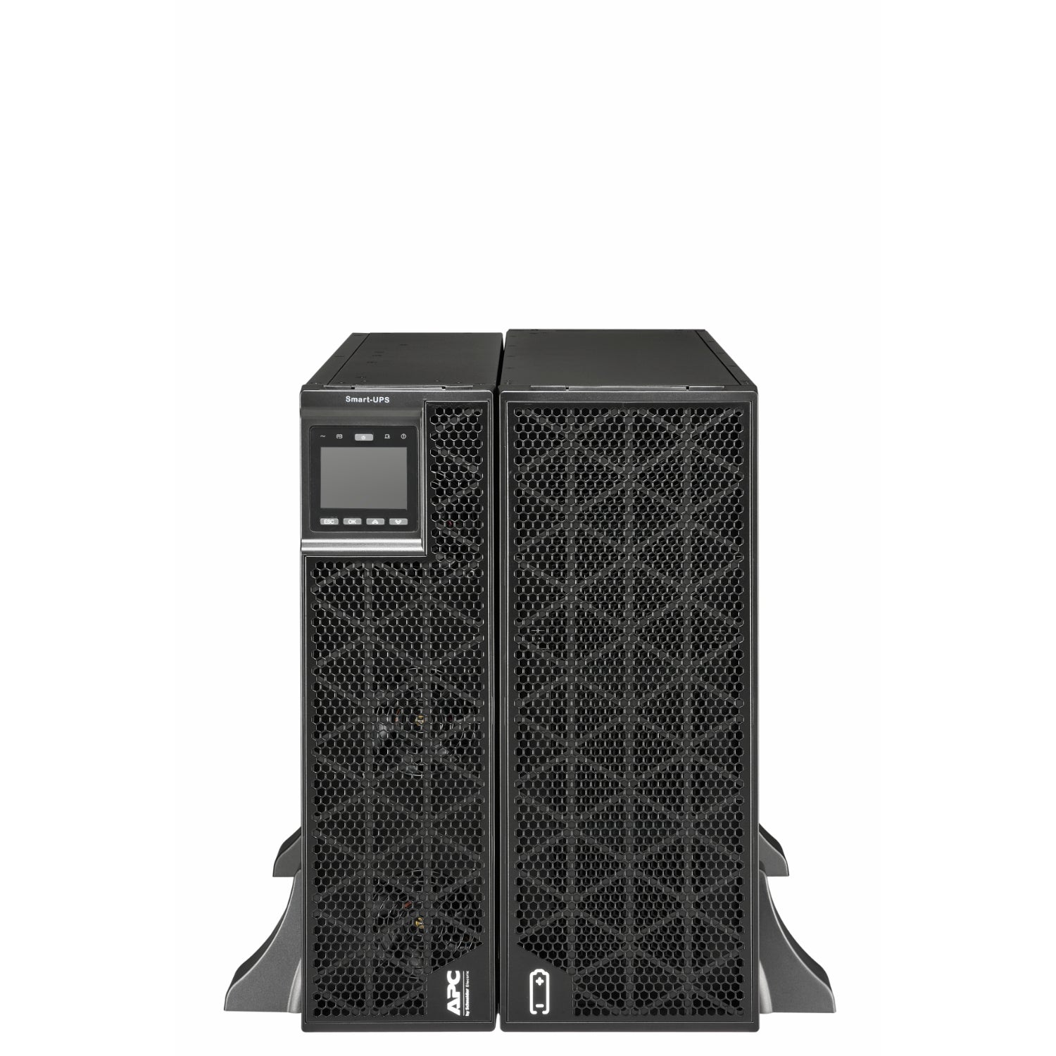 APC Smart-UPS RT UPS rack-mountable / external AC 380/400/415V 15000Watt 15000VA RS-232 USB Ethernet 10/100/1000 7U Black