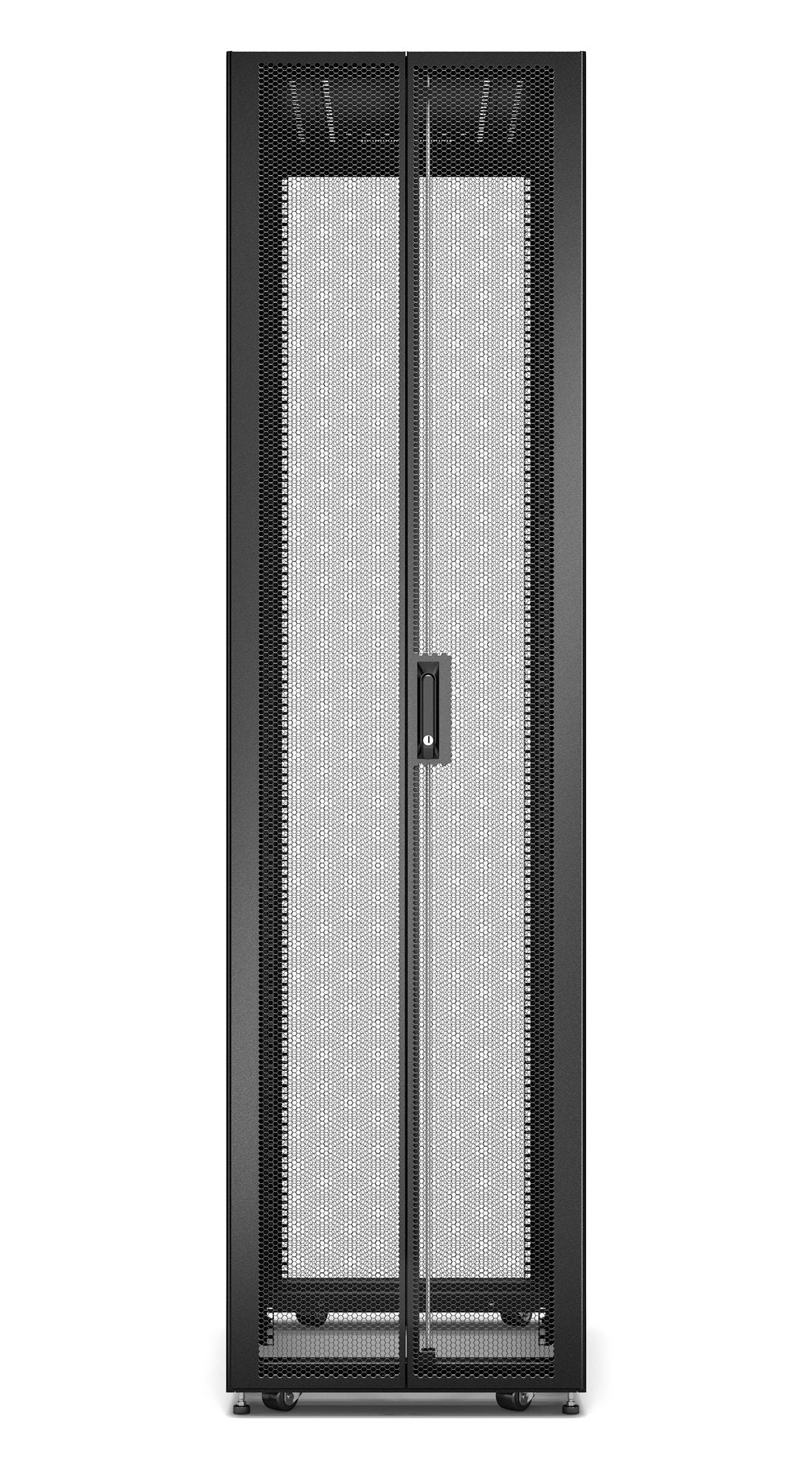 APC Easy Rack 48Ux600x1200 with Roof castors feet and 4Brackets No Side panels Bottom black