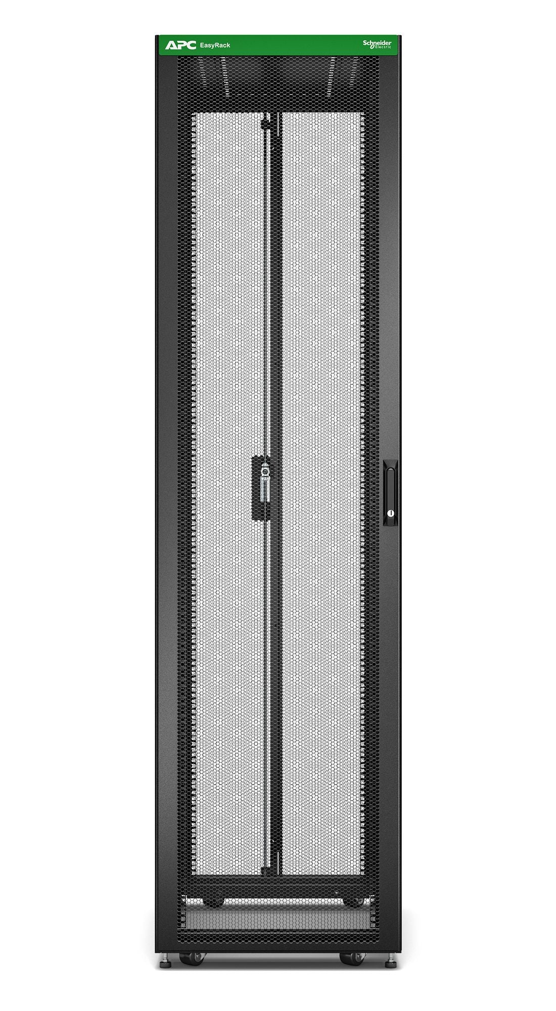 APC Easy Rack 48Ux600x1200 with Roof castors feet and 4Brackets No Side panels Bottom black