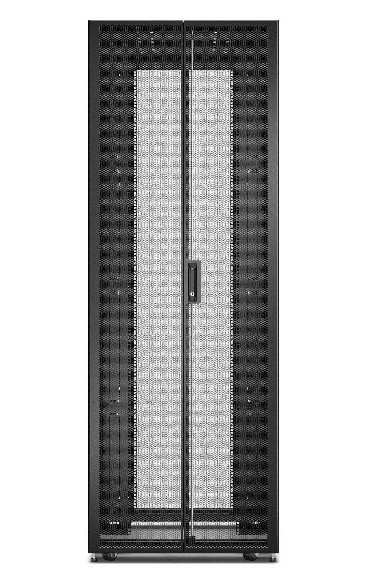 APC Easy Rack 48Ux800x1200 with Roof castors feet and 4 Brackets No Side panels Bottom black