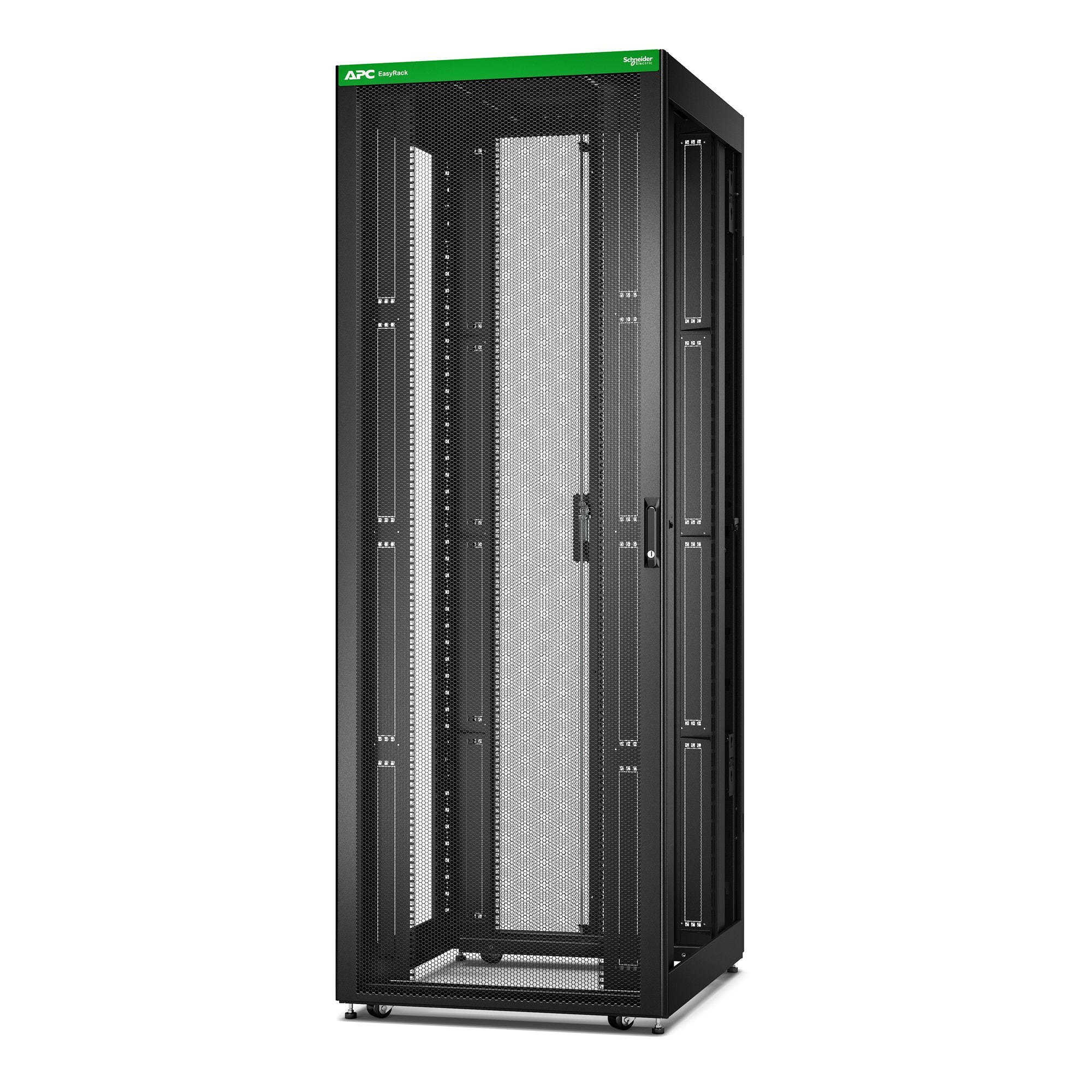 APC Easy Rack 48Ux800x1000 with Roof castors feet and 4Brackets No Side panels Bottom black