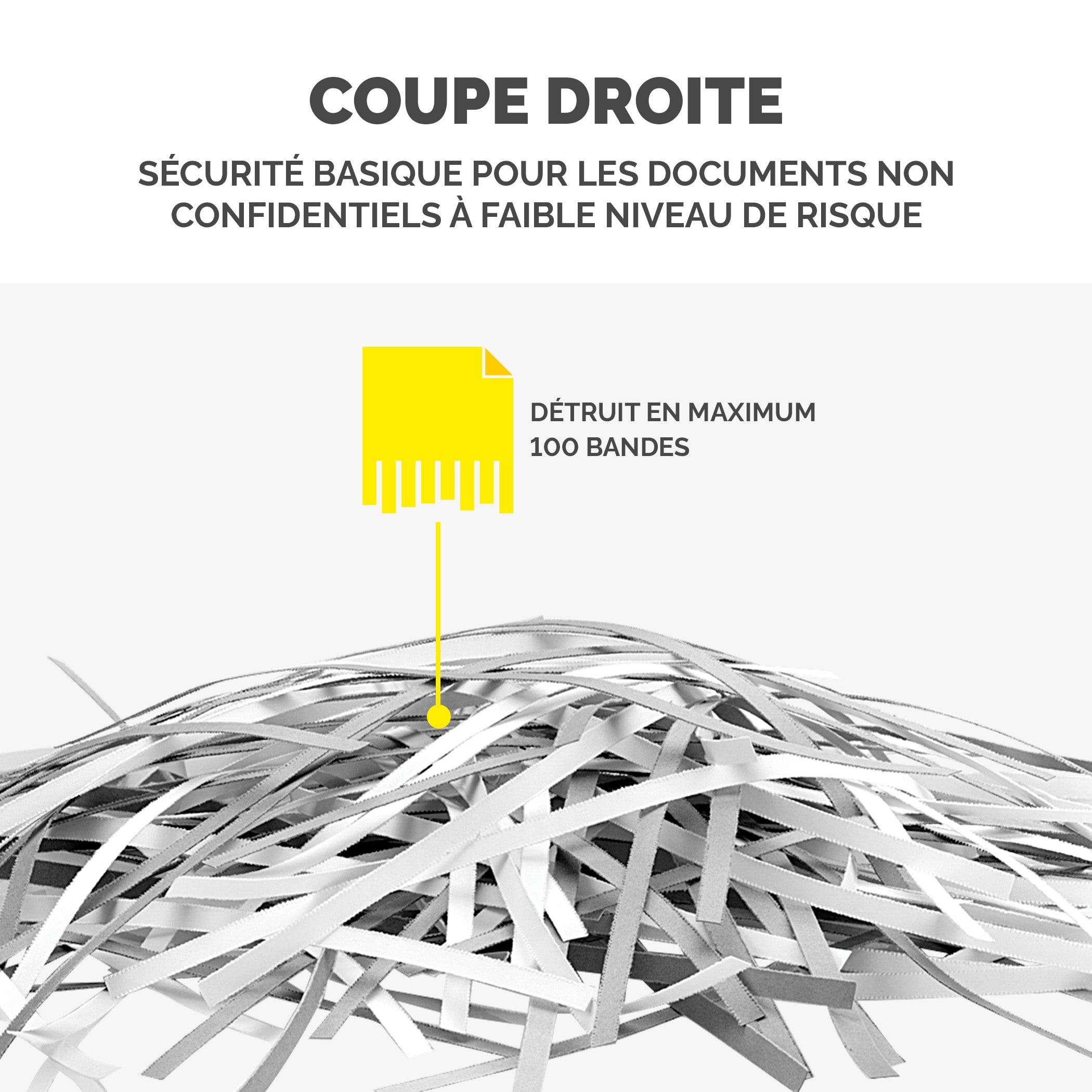 FELLOWES Destructeur Coupe Droite Powershred® P-25S