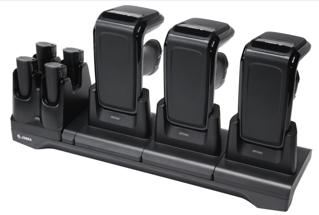 Zebra CRD3S4T-RFD49-UNIV-CHG-1R chargeur d'appareils mobiles Lecteur RFID Noir Secteur Intérieure