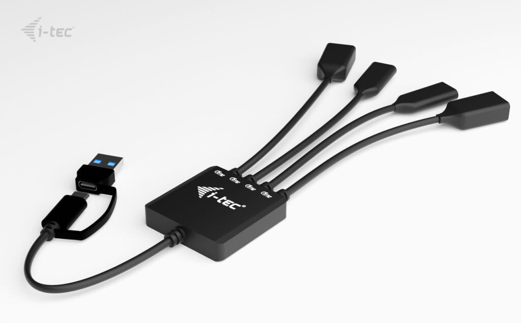 I-TEC USB-C/USB-A Cable HUB 4 port 2x USB-C 3.2 Gen 1 2x USB-A 3.2 Gen 1